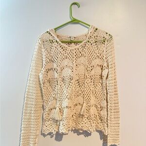 Versona Crochet Hooded Pullover